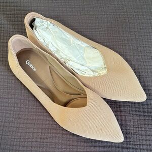Quince Women's Tan Flats Size 8- Brand New QUI-8